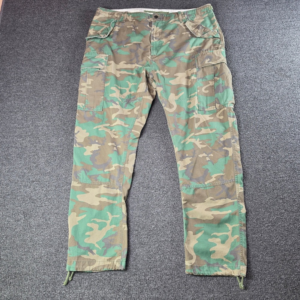 Polo Ralph Lauren Slim Fit Camo Ripstop Cargo Pants Mens 40x32 Surplus Trousers